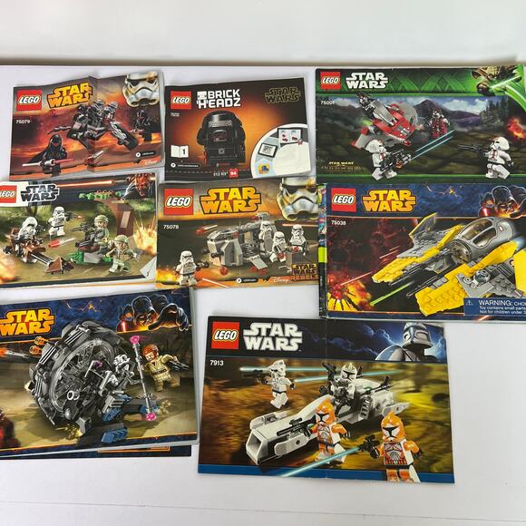 Lot Of 35 Lego Instruction Manuals: Star Wars Marvel DC Comics - NO BRICKS - Picture 9 of 11